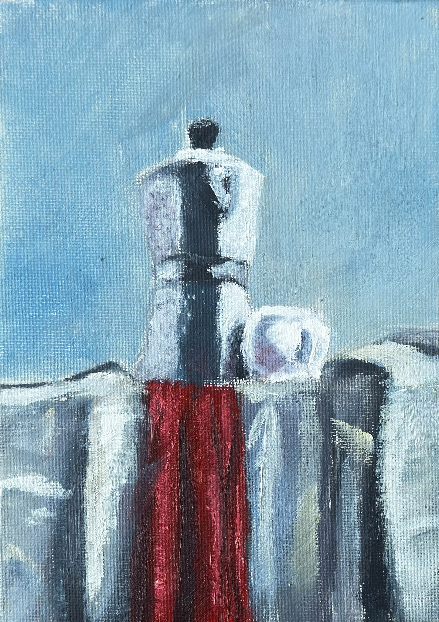 Coffee Maker and Cup Still Life