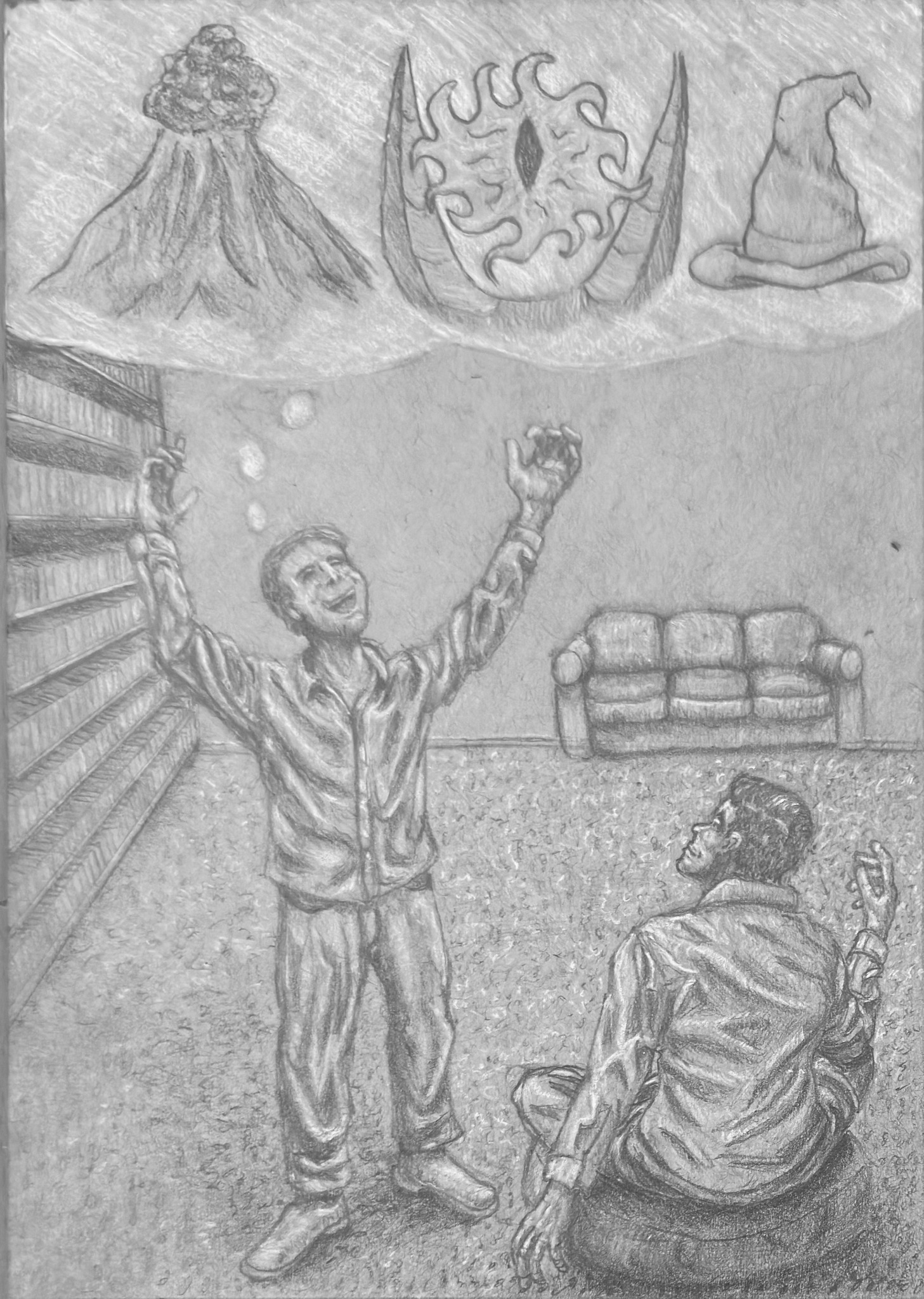 JRR Tolkien and CS Lewis commissioned drawing part 3