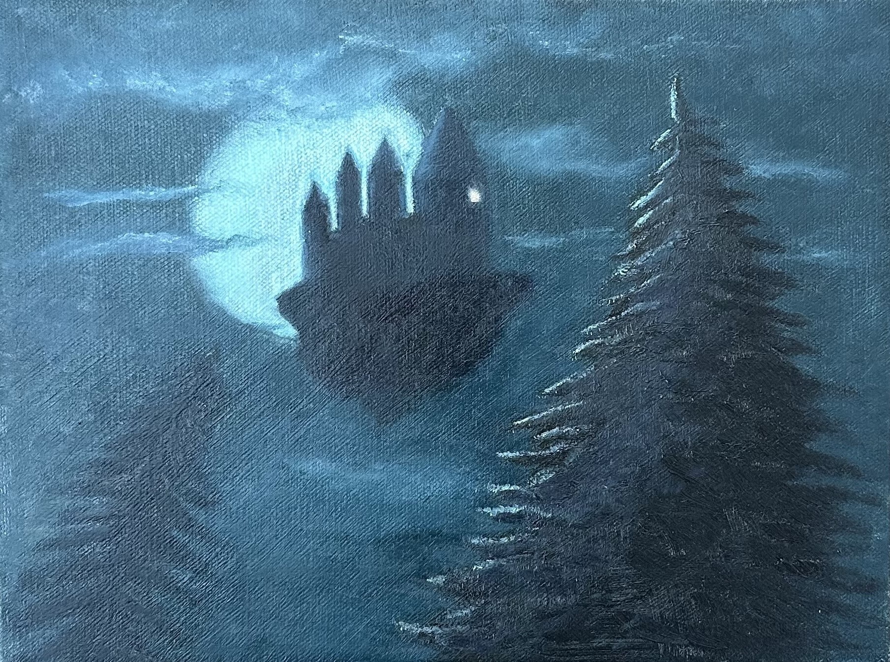 Floating Castle painting